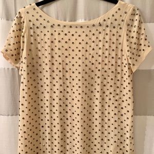 Milly Silk Top with Embellished Crystals